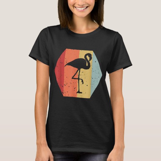 Retro  Flamingo | Cute Flamingo Lover T-shirt (Voorkant)