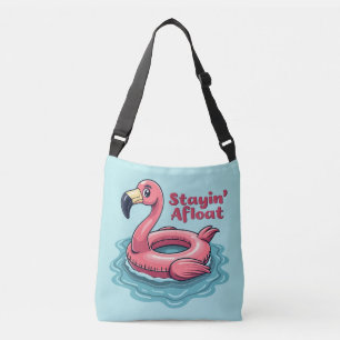 Retro Flamingo Drijver Funny Zomer Crossbody Tas
