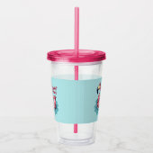 Retro Flamingo Float Funny Summer Acryl Drinkbeker (Rechts)