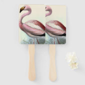 Retro Flamingo Handwaaier (Voorkant en achterkant)