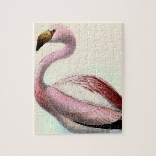Retro Flamingo Legpuzzel (Verticaal)