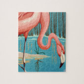 Retro Flamingo Legpuzzel (Verticaal)