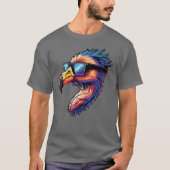 Retro Flamingo met zonnebril Classic Chill Vibes T-shirt (Voorkant)