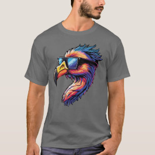 Retro Flamingo met zonnebril Classic Chill Vibes T-shirt