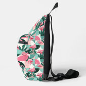 Retro flamingo monogram sling bag (Rechts)