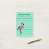 Retro Flamingo om Post van lijst te doen het nota  Post-it® Notes (Op bureau)