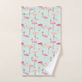 Retro-Flamingo patroon Bad Handdoek (Handdoek)