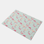 Retro-Flamingo patroon Deurmat (Schuin)