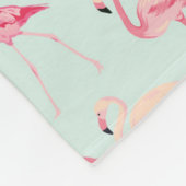 Retro-Flamingo patroon Fleece Deken (Hoek)