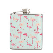Retro-Flamingo patroon Heupfles (Voorkant)
