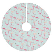 Retro-Flamingo patroon Kerstboom Rok (Voorkant)