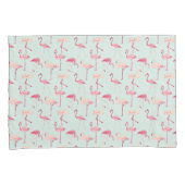 Retro-Flamingo patroon Kussensloop (Voorkant-Rechts)