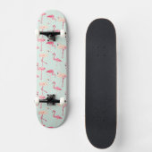 Retro-Flamingo patroon Persoonlijk Skateboard (Voorkant)