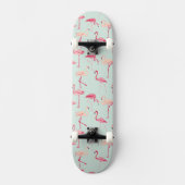 Retro-Flamingo patroon Persoonlijk Skateboard (Voorkant)