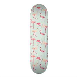 Retro-Flamingo patroon Persoonlijk Skateboard