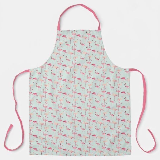 Retro-Flamingo patroon Schort (Voorkant)