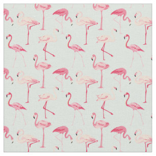 Retro-Flamingo patroon Stof