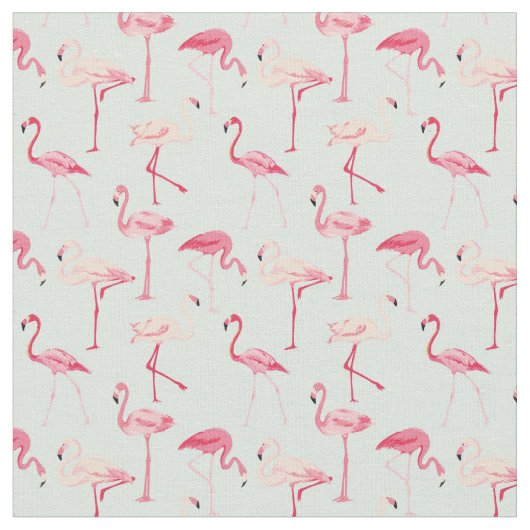Retro-Flamingo patroon Stof (Close Up)