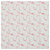 Retro-Flamingo patroon Stof (Swatch)