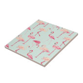 Retro-Flamingo patroon Tegeltje (Zijkant)