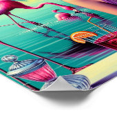Retro Flamingo Pin-Up Poster (Hoek)