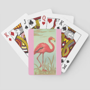 Retro Flamingo Pokerkaarten