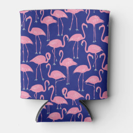 Retro Flamingo | Summer Poolside Cool Coastal Blikjeskoeler