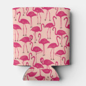 Retro Flamingo | Summer Poolside Sunset Sherbet Blikjeskoeler (Achterkant)