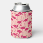 Retro Flamingo | Summer Poolside Sunset Sherbet Blikjeskoeler (Blikje Achterkant)