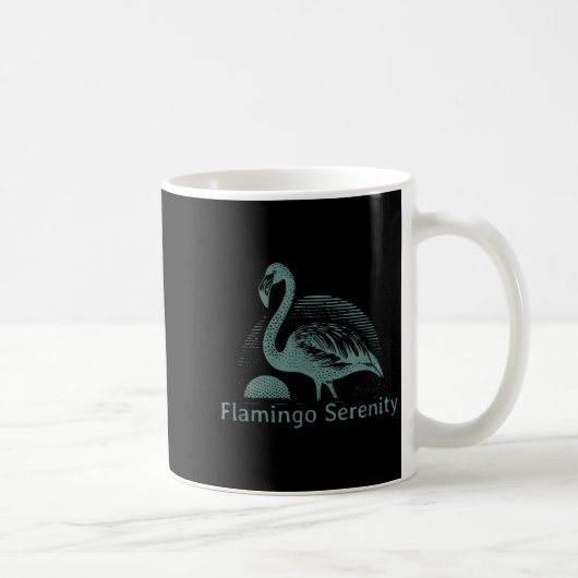 Retro Flamingo Sunset Funny 70s 80s 90s Men Women  Koffiemok (Rechts)