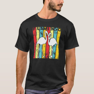 Retro Flamingo voor mannelijke Kinderen T-shirt
