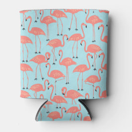 Retro Flamingo | Zomer aan het Zwembad Retro Miami Blikjeskoeler