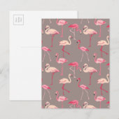 Retro Flamingo's 2 Briefkaart (Voorkant / Achterkant)