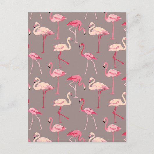 Retro Flamingo's 2 Briefkaart (Voorkant)