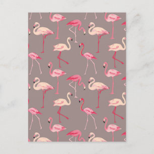 Retro Flamingo's 2 Briefkaart