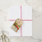Retro Flamingo's Cadeaulabel (Met Touw)