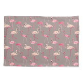 Retro Flamingos Kussensloop (Achterkant-Links)