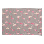 Retro Flamingos Kussensloop (Voorkant-Links)