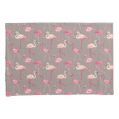 Retro Flamingos Kussensloop (Voorkant-Rechts)