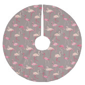 Retro Flamingos | Monogram 2 Kerstboom Rok (Voorkant)