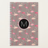 Retro Flamingos | Monogram Planner (Voorkant)
