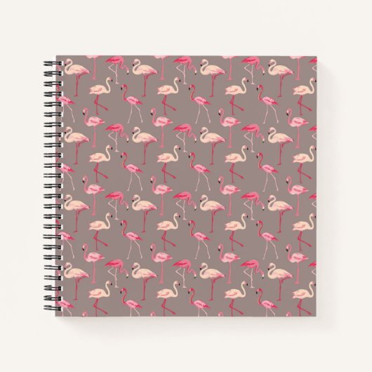 Retro Flamingos Notitieboek (Voorkant)