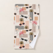 Retro Flamingos Palms  zonnebril Bad Handdoek (Handdoek)