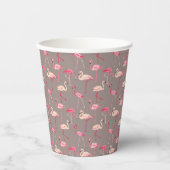 Retro Flamingos Papieren Bekers (Voorkant)