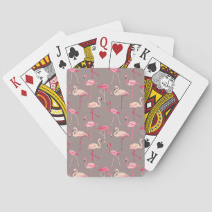 Retro Flamingos Pokerkaarten