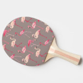 Retro Flamingos Tafeltennisbatje (Zijkant)