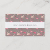 Retro Flamingos Visitekaartje (Achterkant)