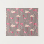 Retro Flamingos Wandkleed (Voorkant (horizontaal))