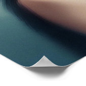 Retro Flapper Meisje 1920s Vrouw Kunst Poster (Hoek)