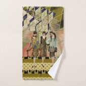 Retro Flappers in Parijs Bad Handdoek (Handdoek)